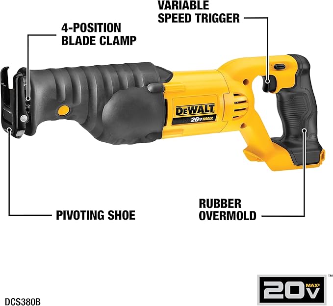 DEWALT 20V MAX Power Tool Combo Kit, 5-Tool Cordless Power Tool Set with Battery and Charger (DCK551D1M1)