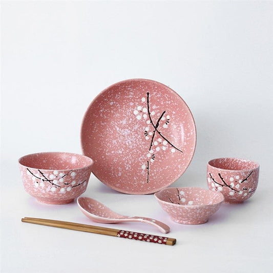 Japanese-Style Eco-Friendly Ceramic Dinnerware Set