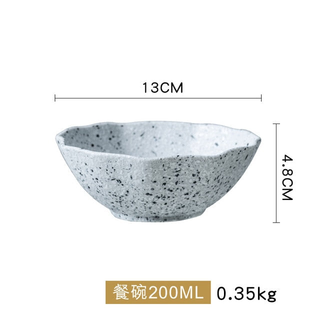 Granite Pattern Ceramic Tableware Set