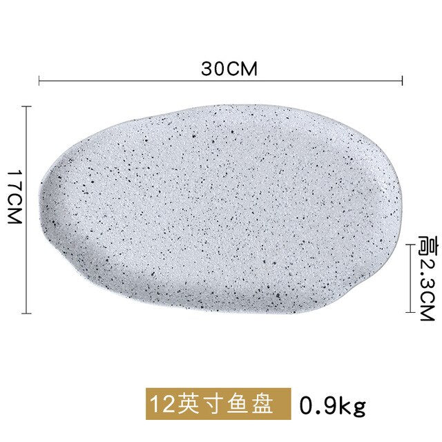 Granite Pattern Ceramic Tableware Set