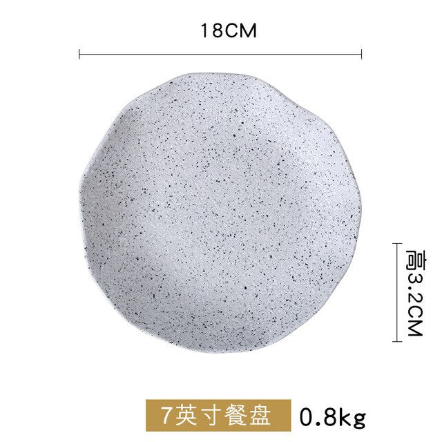 Granite Pattern Ceramic Tableware Set